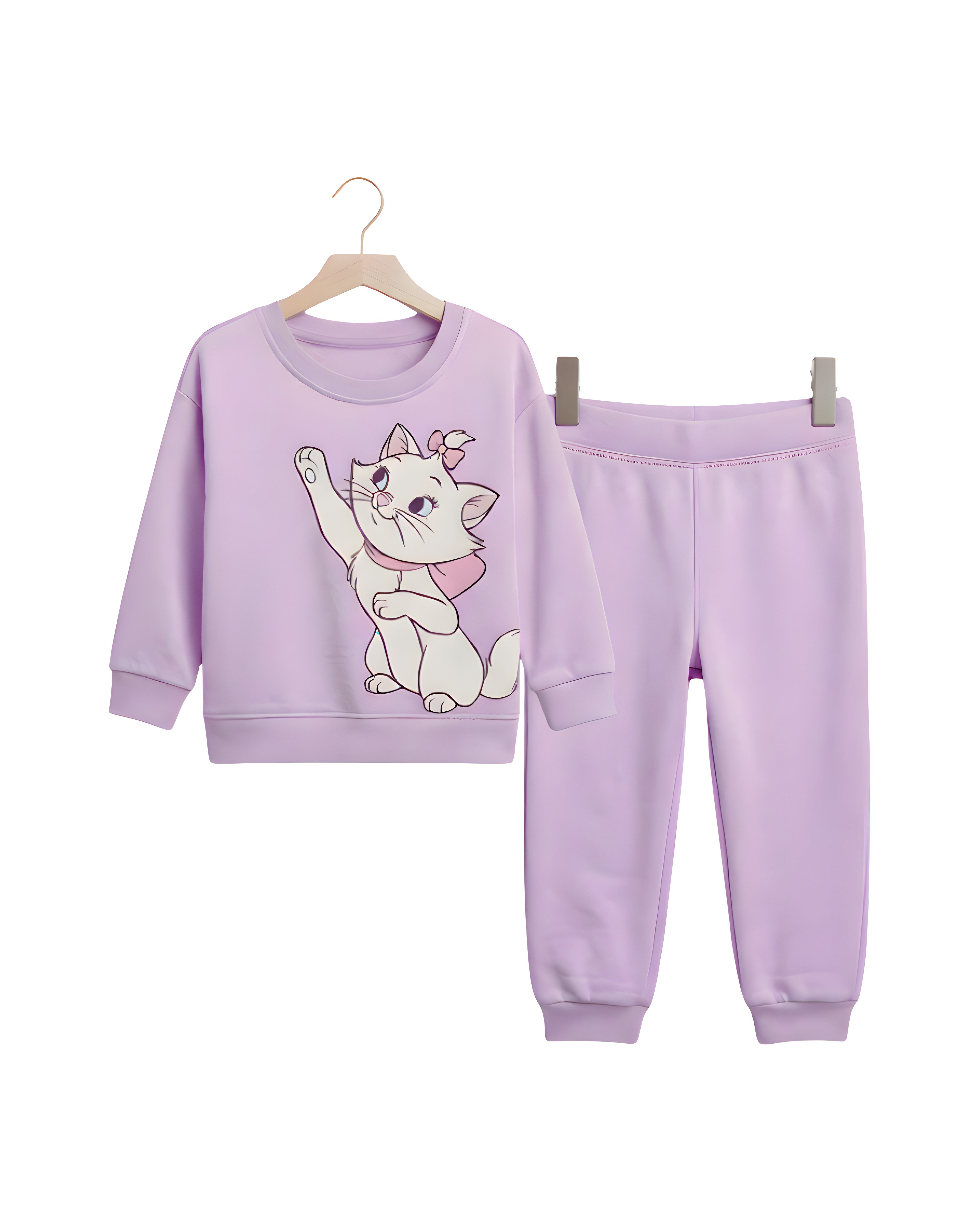 CUTE CAT FLEECE TRACKSUIT