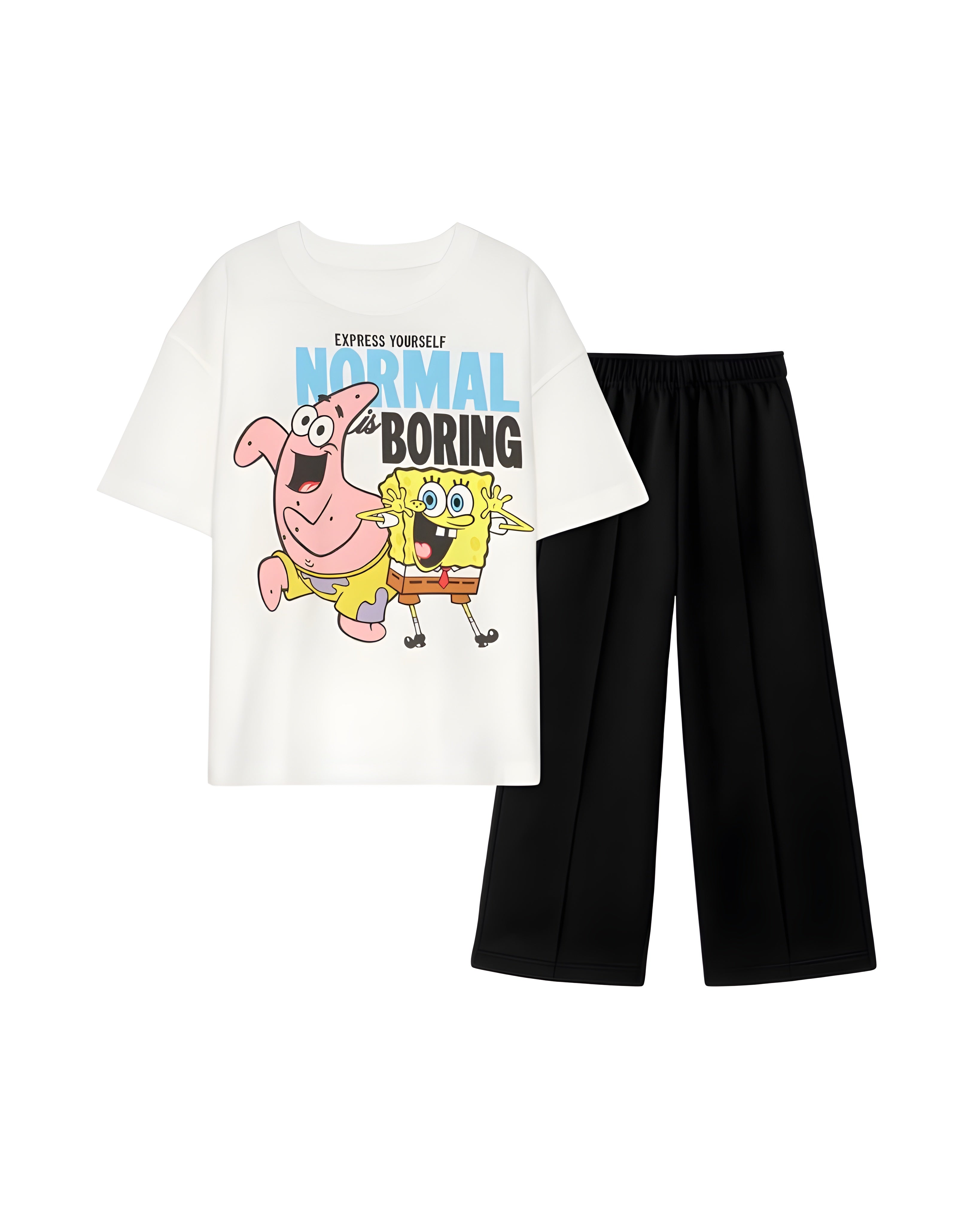 SPONGE BOX TROUSER SET
