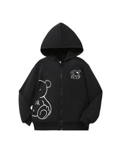 BLACK FLEECE HOODIE