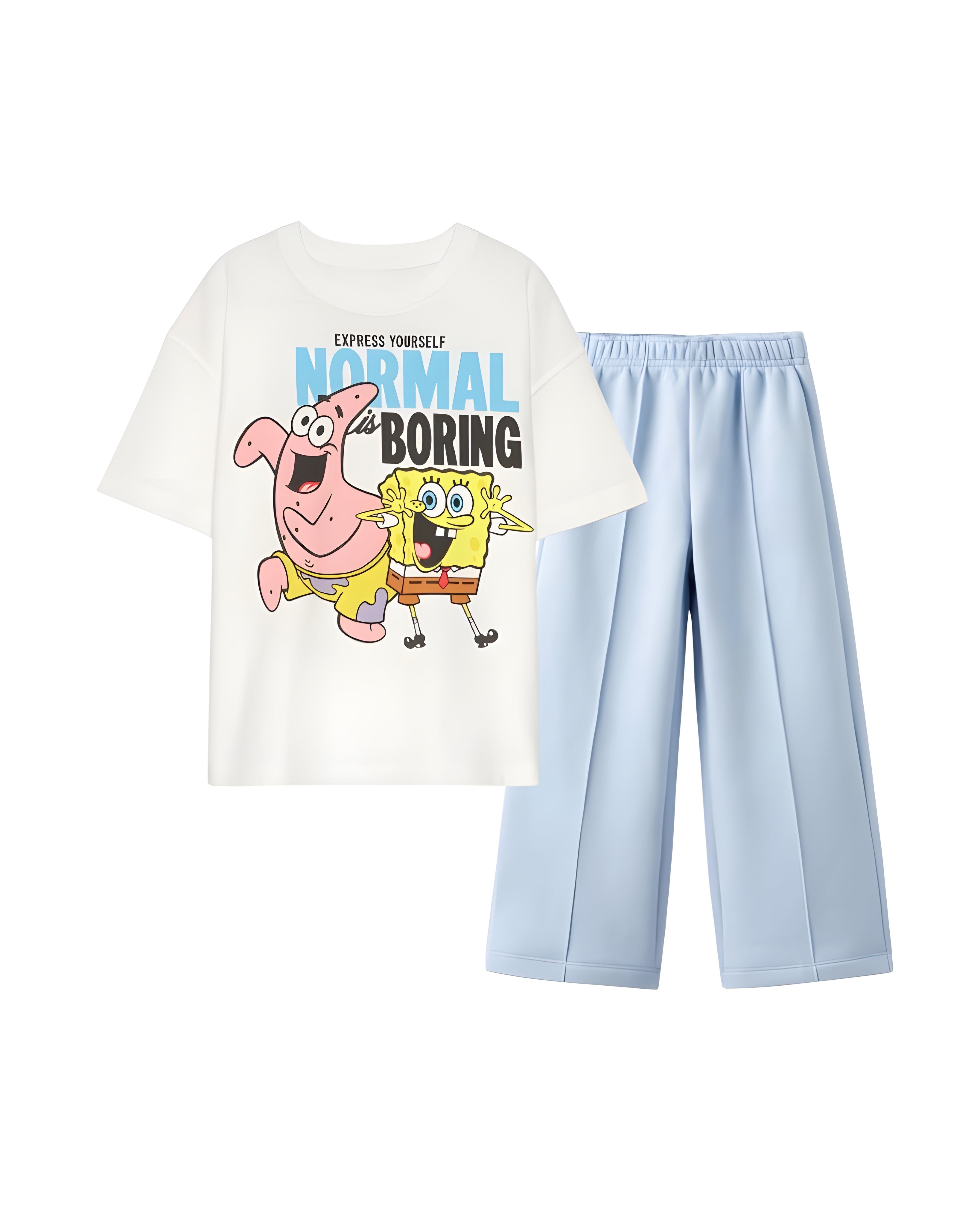 Sponge Box Trouser Set
