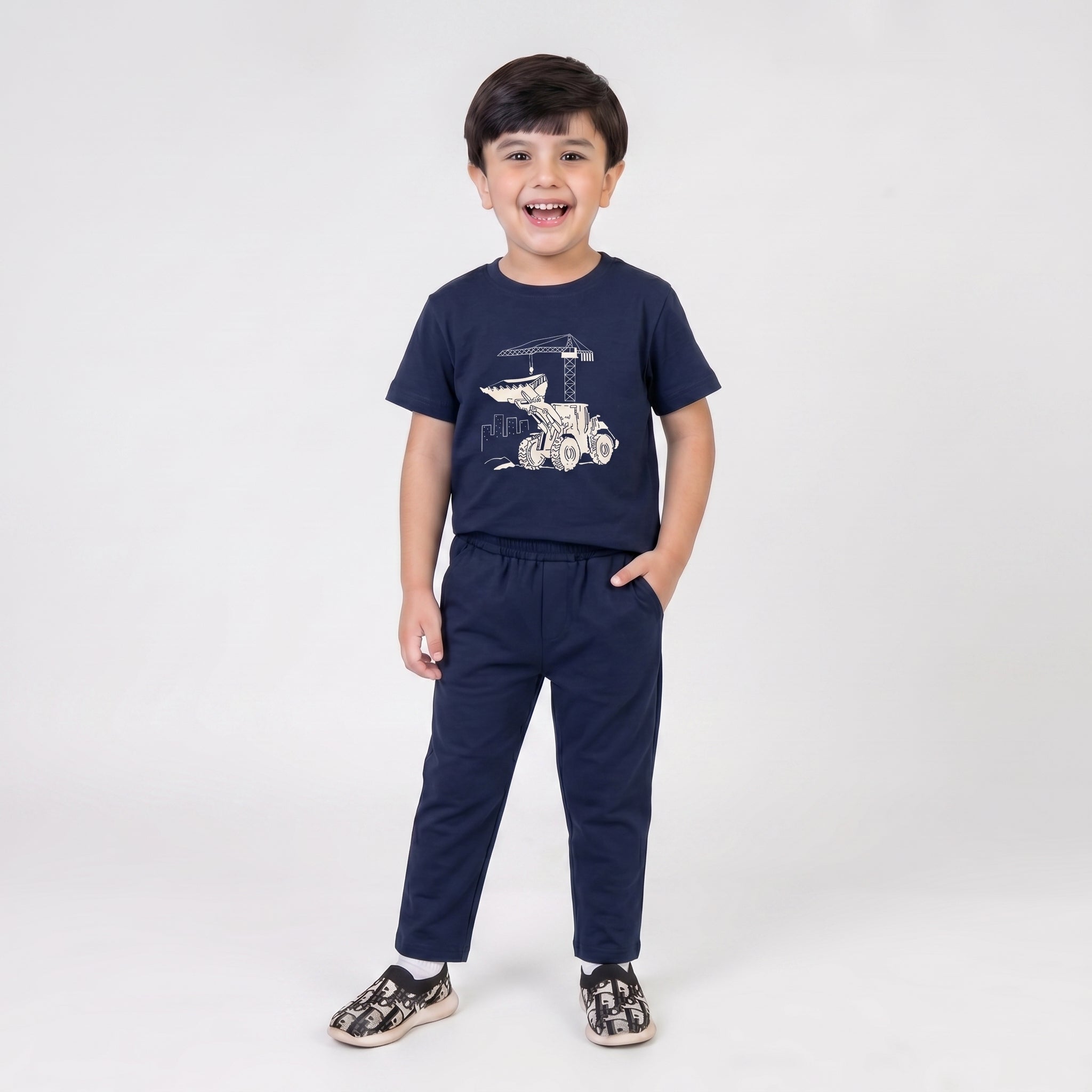 Navy Truck Trouser Set